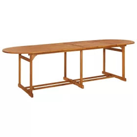  tömör akácfa kerti étkezőasztal 280 x 90 x 75 cm