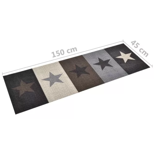  csillagmintás mosható konyhai szőnyeg 45 x 150 cm