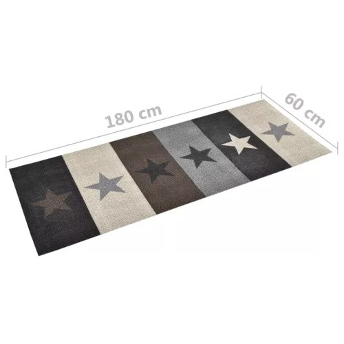  csillagmintás mosható konyhai szőnyeg 60 x 180 cm 