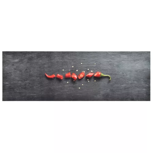  paprikamintás mosható konyhai szőnyeg 45 x 150 cm