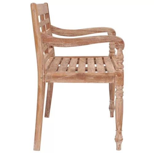  tömör antikolt fehér tíkfa Batavia pad 120 cm