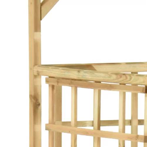  impregnált fenyőfa kerti pergola 3 szemeteskukához