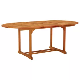  tömör eukaliptuszfa kerti asztal 200 x 100 x 75 cm