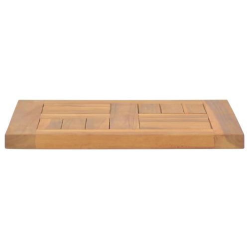  négyzet alakú tömör tíkfa asztallap 40 x 40 x 2,5 cm