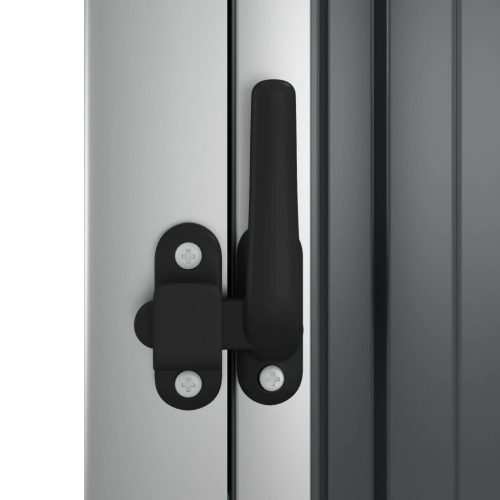  antracit horganyzott acél kerti szerszámtároló 88 x 89 x 161 cm