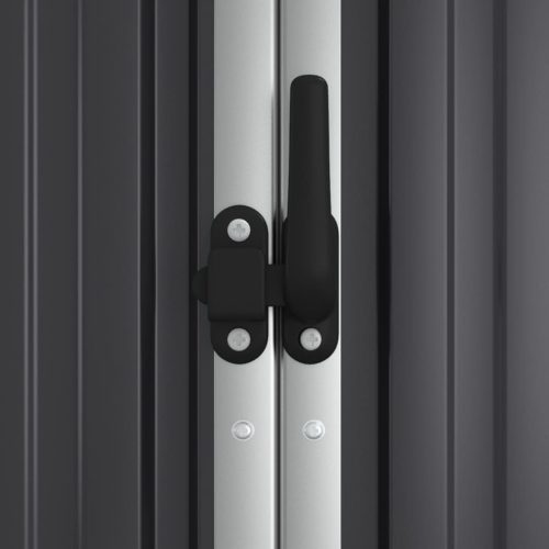  antracit horganyzott acél kerti szerszámtároló 161x89x161 cm