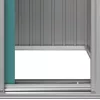  zöld horganyzott acél kerti fészer 126x97,5x177 cm