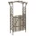  szürke tömör fenyőfa pergola kapuval 116 x 40 x 204 cm