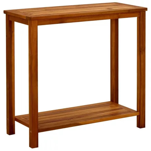  tömör akácfa kerti tálalóasztal 80 x 35 x 75 cm