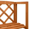  tömör fenyőfa lugasrács polcokkal 55 x 30 x 140 cm