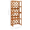  tömör fenyőfa lugasrács polcokkal 55 x 30 x 140 cm