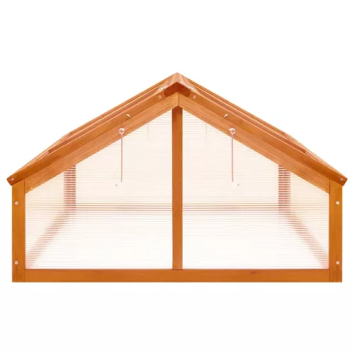  barna fenyőfa melegház 114 x 80 x 50 cm