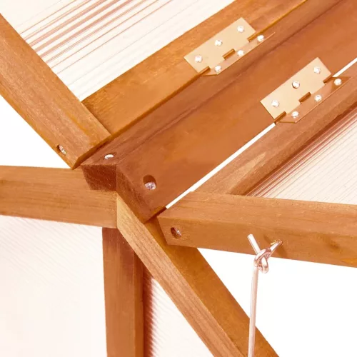  barna fenyőfa melegház 114 x 80 x 50 cm