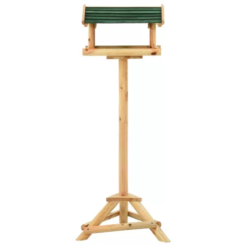  tömör fenyőfa madáretető állvánnyal 37 x 28 x 100 cm