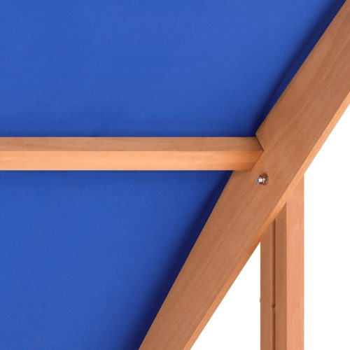  fenyőfa homokozó tetővel 112 x 112 x 112 cm