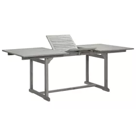    tömör akácfa kerti étkezőasztal (150-200) x 100 x 75 cm