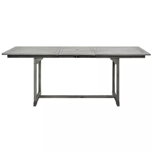  tömör akácfa kerti étkezőasztal (150-200) x 100 x 75 cm