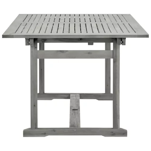  tömör akácfa kerti étkezőasztal (150-200) x 100 x 75 cm