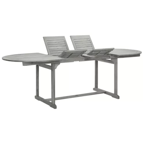  tömör akácfa kerti étkezőasztal (160-240) x 100 x 75 cm
