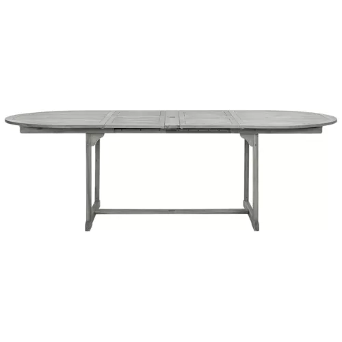  tömör akácfa kerti étkezőasztal (160-240) x 100 x 75 cm