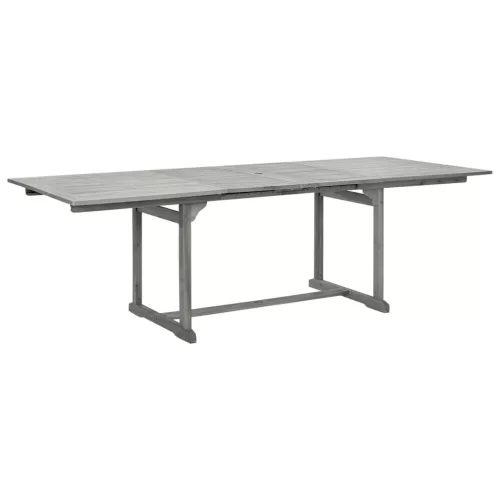  tömör akácfa kerti étkezőasztal (160-240) x 100 x 75 cm