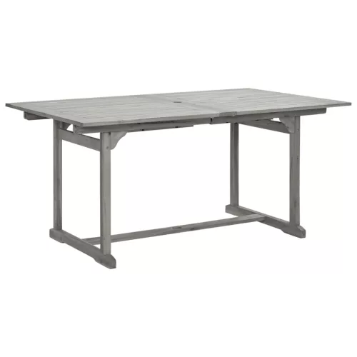  tömör akácfa kerti étkezőasztal (160-240) x 100 x 75 cm