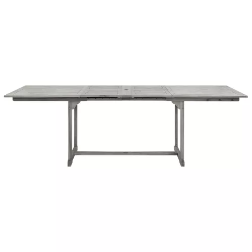  tömör akácfa kerti étkezőasztal (160-240) x 100 x 75 cm