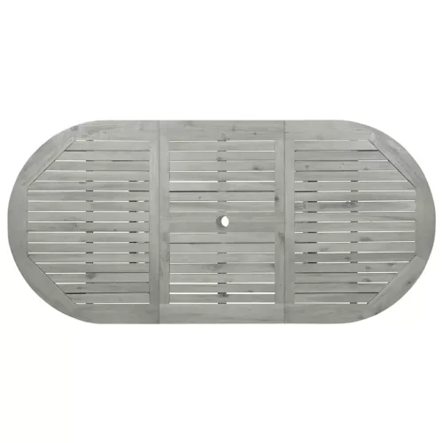  tömör akácfa kerti étkezőasztal (120-170) x 80 x 75 cm