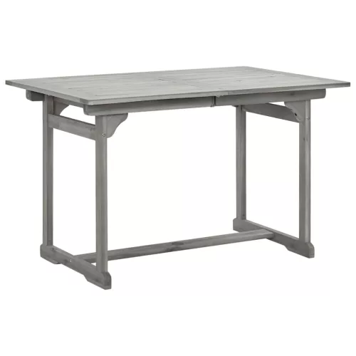  tömör akácfa kerti étkezőasztal (120-170) x 80 x 75 cm