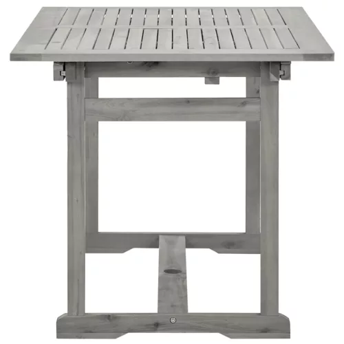 tömör akácfa kerti étkezőasztal (120-170) x 80 x 75 cm