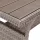  szürke polyrattan kerti asztal 120 x 70 x 66 cm