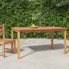  tömör tíkfa kerti étkezőasztal 150 x 90 x 75 cm