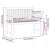  tömör akácfa kerti pad 110 cm