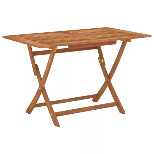  tömör eukaliptuszfa összecsukható kerti asztal 120 x 70 x 75 cm