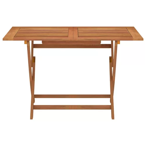  tömör eukaliptuszfa összecsukható kerti asztal 120 x 70 x 75 cm