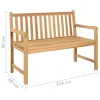  tömör tíkfa kerti pad 114 cm