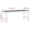  tömör tíkfa kerti pad 114 cm