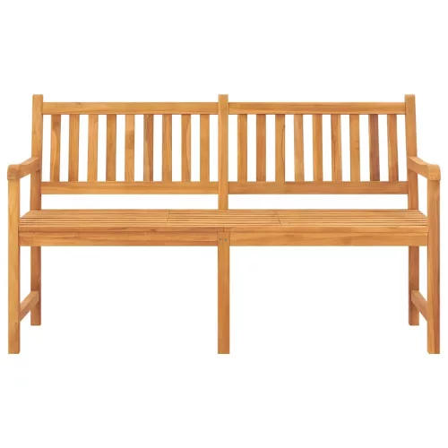  3 személyes tömör tíkfa kerti pad asztallal 150 cm
