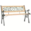  tömör fenyőfa kerti pad 122 cm