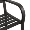  fekete acél kerti pad 125 cm