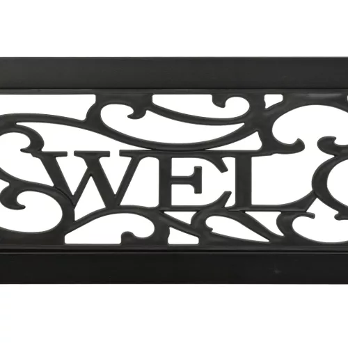  fekete acél kerti pad 125 cm