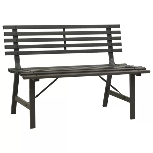  fekete acél kerti pad 110 cm