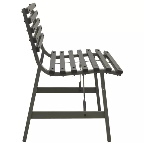  fekete acél kerti pad 110 cm