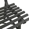  fekete acél kerti pad 110 cm