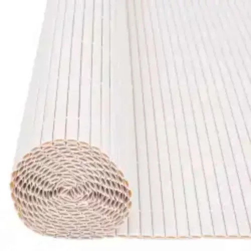  fehér kétoldalas kerti kerítés 110 x 400 cm