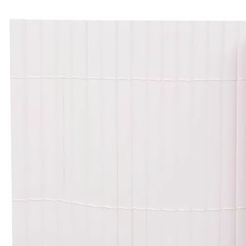  fehér kétoldalas kerti kerítés 110 x 400 cm