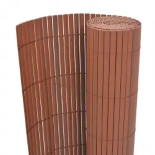  barna kétoldalas kerti kerítés 110 x 400 cm