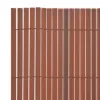  barna kétoldalas kerti kerítés 110 x 400 cm