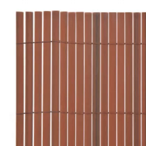  barna kétoldalas kerti kerítés 110 x 400 cm