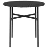  fekete polyrattan teázóasztal 45 cm